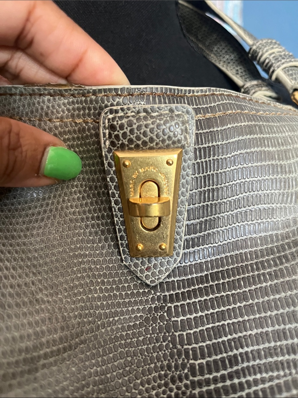 Marc by Marc Jacobs Embossed Satchel - Picture 4 of 15